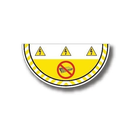 Ergomat 15in x 30in HALF CIRCLE SIGNSs DSV-SIGN 450 #0659 -UEN